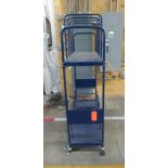 Blue Steel Shipping Cart 18" W x 51" L x 67" H