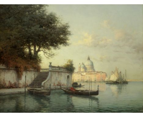Antoine Bouvard (French, 1870-1956)Evening light, Santa Maria della Salutesigned 'Bouvard' (lower right) oil on canvas 49.5 x