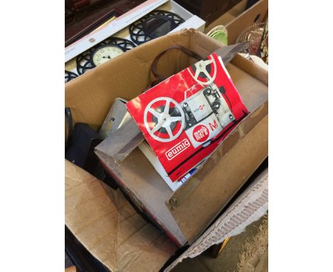 BOX WITH EUMIG PROJECTOR ETC.     T1