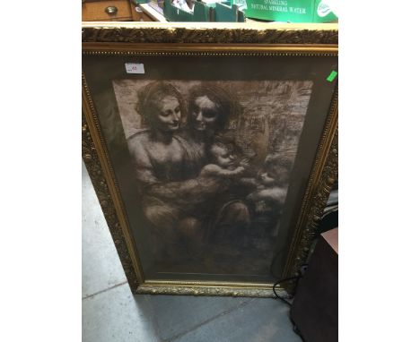 LARGE GILT FRAMED PRINT