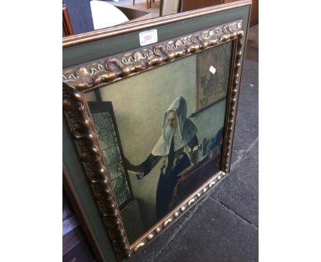 WOMAN IN INTERIOR PRINT