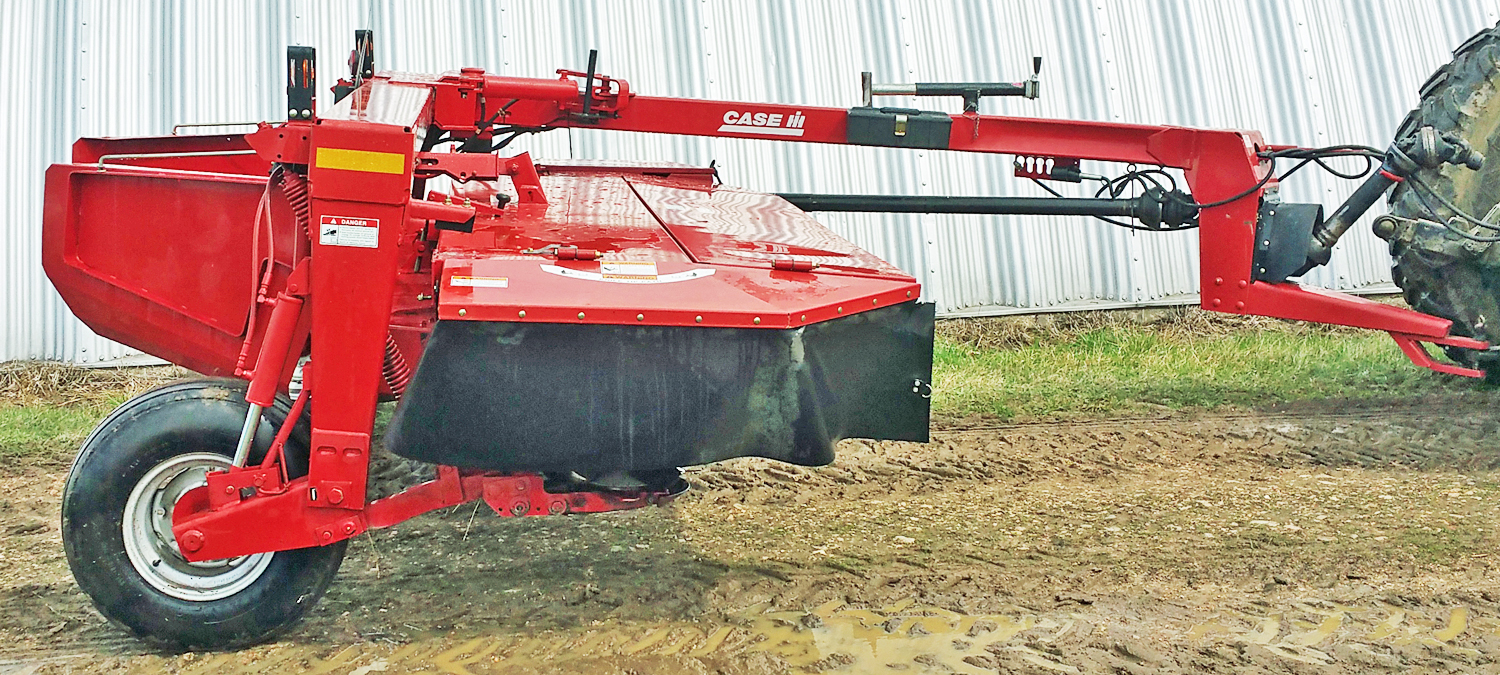 CaseIH DCX101 Discbine, 10â€™4â€ , rubber roll conditioner, 540 pto