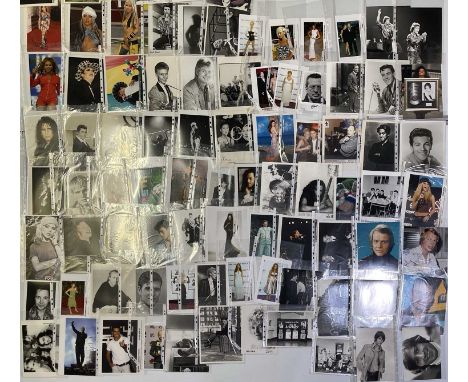 Approx 90 mostly c 8x10" colour press photographs to inc Depeche Mode, Beyonce, Elton John, Roger Waters, Phil Collins, Celin