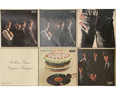 THE ROLLING STONES - LP COLLECTION. A collection of 17 x LPs. Titles include Sticky Fingers (coc-59100, A3/B4, VG+/VG+), The 