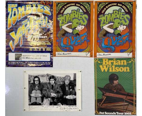 Six posters inc a print of a Bill Zygmant image signed by Mike McGear (McCartney), Roger McGough, John Gorman and Bill Zygman
