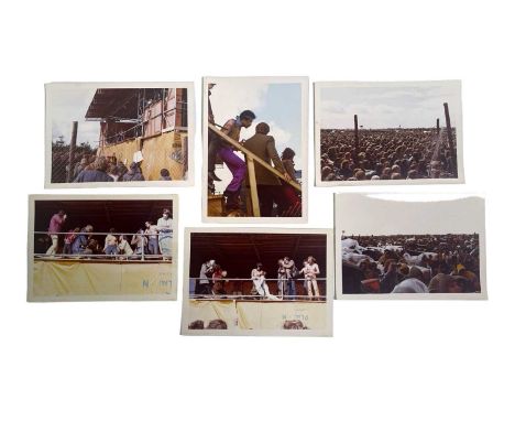 JIMI HENDRIX - FEHMARN LOVE &amp; PEACE FESTIVAL. Six photographs taken by our vendor and sold here with full copyright. Each