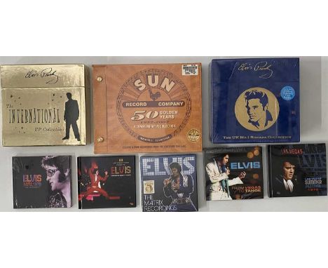 ELVIS PRESLEY - CD/ 7" BOX SETS COLLECTION. A wonderful collection of 16 CD/ 7" box sets by Elvis, many new &amp; sealed. Tit