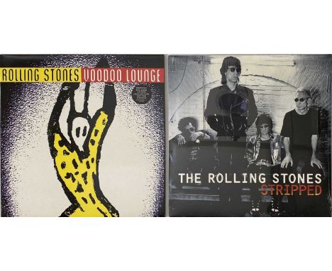 ROLLING STONES - 90s - LP PACK.  A collection of 2 x LPs. Titles are Stripped (2438410401, archive/ sealed) and Voodoo Lounge