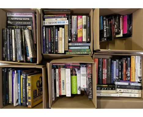 Approx 108 assorted music books, biographies, histories, autobiographies etc chiefly. Very well kept and most in VG condition