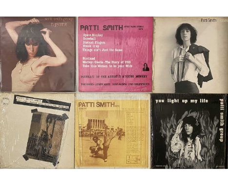 PATTI SMITH - LP PACK. A pack of 7 x LPs to include private releases. Titles are Horses (ARTY 122, Ex+/VG+), (Free Music Stor