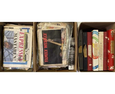 A large quantity of paper materials to include newspapers, magazines, cuttings - all of which were used by noted Springsteen 