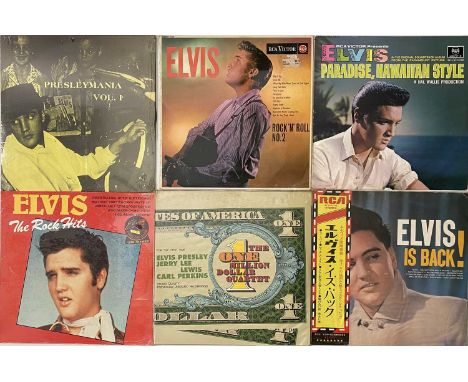 ELVIS PRESLEY - LP COLLECTION (PRIVATE/ COMPS). Another fine selection of 65 LPs by Elvis Presley. Including some private pre