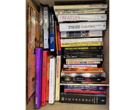 Collection of 44 Beatles books, titles to include: Apple to the Core, Revolution in the Head, One Day at a Time, The Quarryme