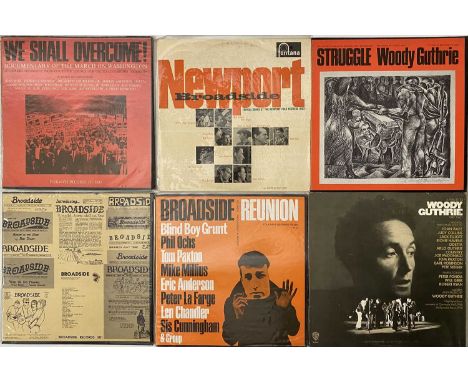 FOLK / COUNTRY - LP COLLECTION. A collection of 64 x LPs. Artists/ Titles include Woody Guthrie inc Library Of Congress Recor