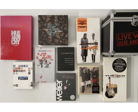 ROCK / MOD / POP - CD BOX SETS. A collection of 9 x CD box sets. Titles include The Jam inc 1977 (0255771550, sealed), Siouxs
