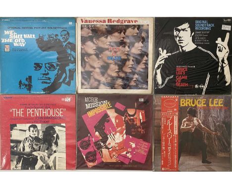 SOUNDTRACKS / STAGE / SCREEN / SPOKENWORD / COMEDY - LP COLLECTION. A collection of approx 77 x LPs. Titles include Bruce Lee