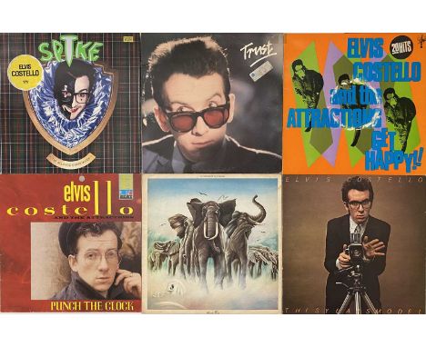 ROCK/ POP/ WAVE - LP COLLECTION. A smashing collection of around 58 LPs. Artists/ titles include Elvis Costello inc Get Happy