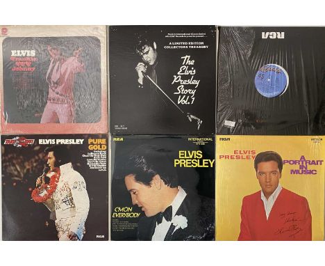 ELVIS PRESLEY - LP COLLECTION (PRIVATE/ COMPS). Another super collection of 75 LPs by Elvis Presley. Including some private p