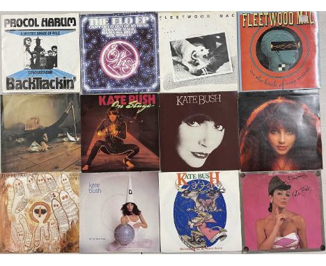 ROCK / POP - 7" COLLECTION. A collection of approx 300 x 7". Artists include Kate Bush inc The Dreaming, Sat In Your Lap, Dec