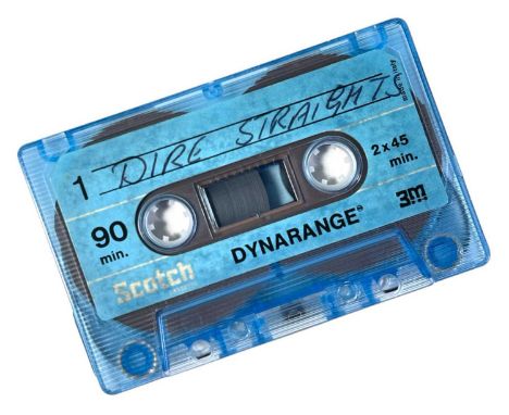 A Scotch 'Dynarange' cassette with handwritten label to side one to read 'Dire Straights' (sic). This cassette contains recor