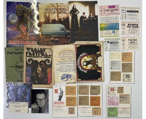 Three c 1970s festival programmes to inc Isle of Wight 1969, Bickershaw 1972 (missing portions and cover), Weeley 1971. appro
