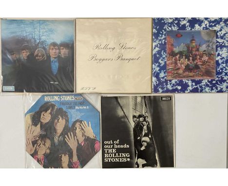 ROLLING STONES - LP PACK. A pack of 5 x LPs. Titles are Satanic Majesties Request Line (TXL103, UK mono original, 1P/P1, incl