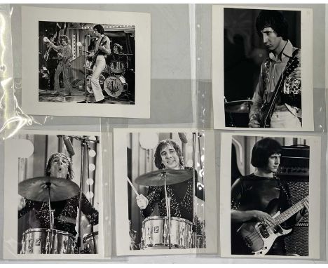 Five vintage prints (c 12x10") each with scenes depicting The Who from the filming of 'Rock N Roll Circus' (1968) by Mike Ran