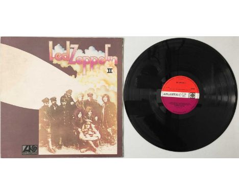 LED ZEPPELIN - II LP (PLUM/ RED - WRECK MISPRINT - ATLANTIC 588198). An original UK pressing of Led Zeppelin's second album I