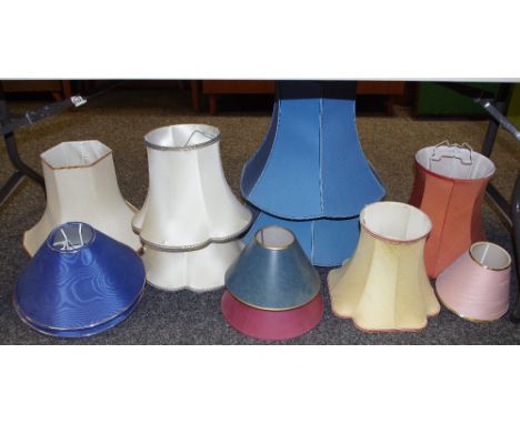 Interior Design - various silk and other lamp shades 