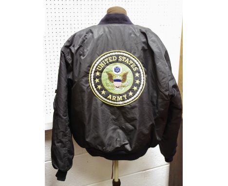 A United States Army style bomber jacket