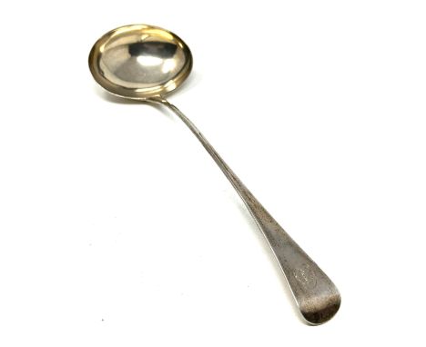 Georgian silver soup ladle london silver hallmarks 