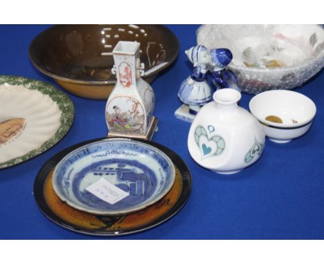 BADEN POWELL WALL PLAQUE 
also with a Rigeways Dumbarton Rock bowl and a small group of other decorative china