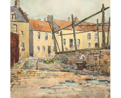 * W. A. ABELL (SCOTTISH 20TH CENTURY),
PORT BANNATYNE and EASTERN FISHING PORT
each watercolour on paper, the first signed
27