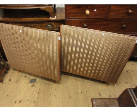 Pair of Quad electrostatic loudspeakers, together with a Quad amplifier and tunerItems in photos come as one lot 