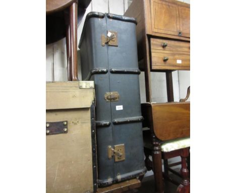 20th Century fibre travelling trunk 