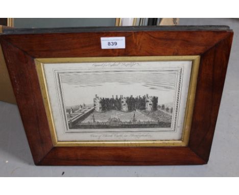 Collection of eight various framed antique engravings, together with a Pauline Butcher screen print, flower study 