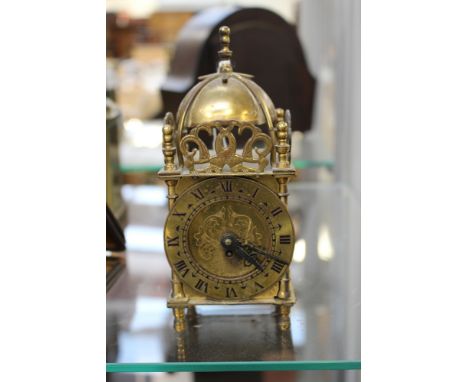 A brass Smiths eight day mantle clock