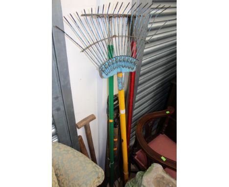 A small selection of garden tools