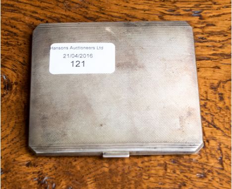 A George VI silver cigarette case, Birmingham 1947, 4.21ozt approx.