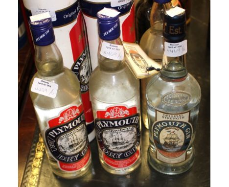 Six bottles of Plymouth Gin (6)