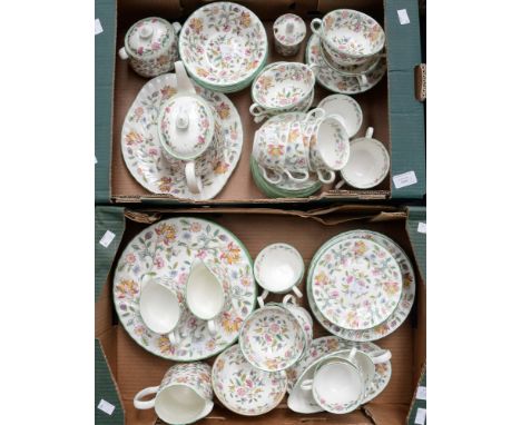 Mintons 'Haddon Hall' tea and dinner service (2 boxes) 