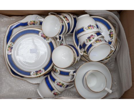 A Royal Albert 1920s tea service retailed by Lawley's thirty seven pieces 