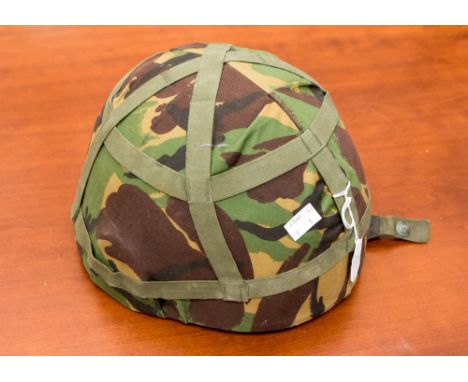 British Kevlar helmet with DPM Camo cover 