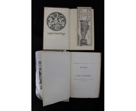 Poems by Lady Manners 1794 1st edition 152 pages, together with a description of the City College and Cathedral of Winchester
