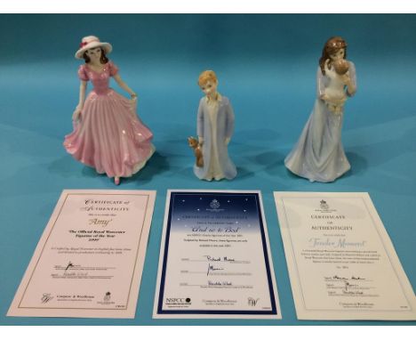 Three Royal Worcester figures