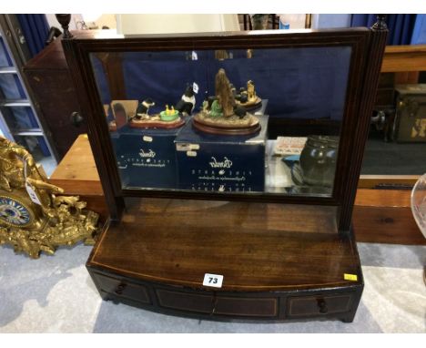A mahogany swing / toilet mirror