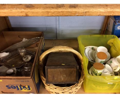 A shelf of assorted, to include Royal Doulton etc.