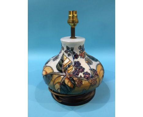 A Moorcroft table lamp