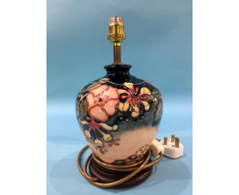 A Moorcroft table lamp
