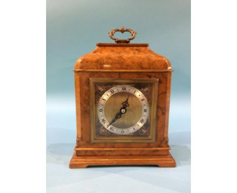 A burr walnut Elliot mantle clock